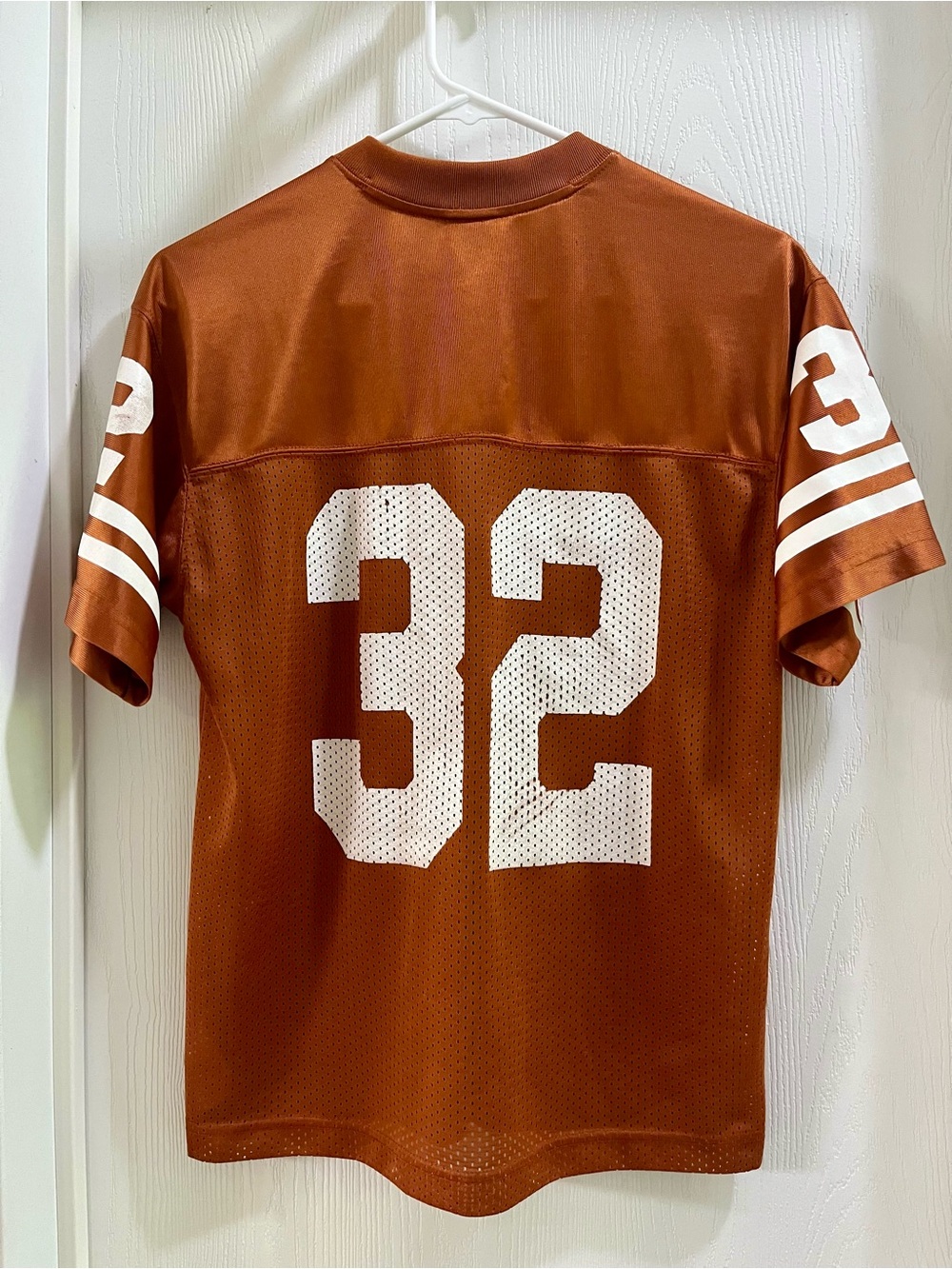 Nike Burnt Orange Texas #32 Football Jersey with White Accents - Picture 2 of 5